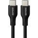 Type-C la Type-C, 1,2m Z-CC-1.2M-B Cablu de date și &icirc;ncărcare din silicon T0000568 фото 1