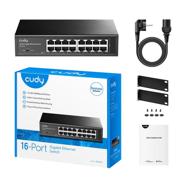 GS1016 GIGABIT 16Ports SWITCH 23-404 фото