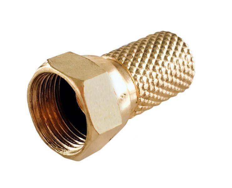 RG6 COAXIAL 50M AX2S-48 + 10 PCS F GOLD PLUG 05-61 фото