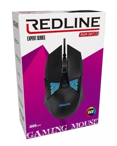 Mouse Gaming Redline RGM-387 10000 DPI RGB RGM-387 фото